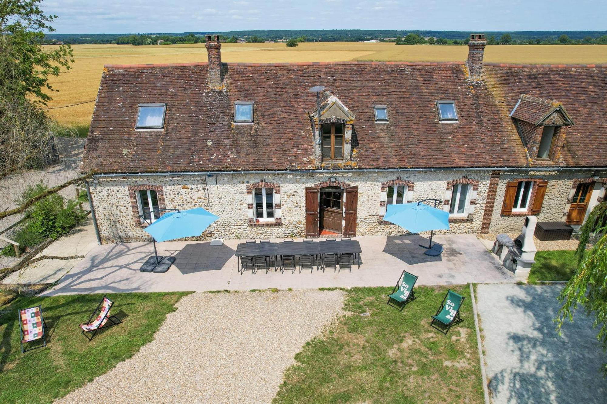 Crazy Villa Champs Corons 61 - Interior Heated Pool - 2H From Paris - 30P Les Menus Exterior foto